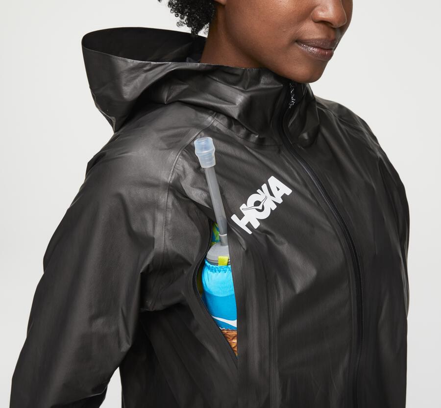 Hoka One One Gore-Tex Shakedry™ Run - Women's Jackets - Black - UK 169FVBIAD